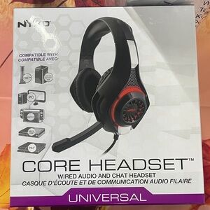Core Headset - Black and Red Over-Ear Headphones